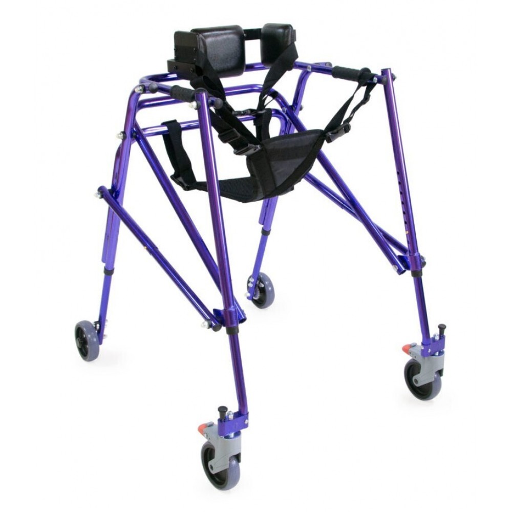 Ходунки-опора с дополнительной фиксацией поддержкой тела, в том числе для больных ДЦП Мега-930